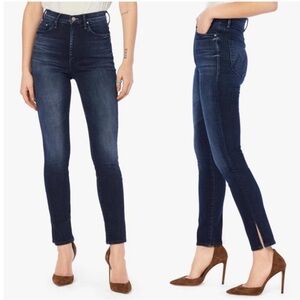 Mother The Swooner Ankle Slice Jeans Denim Size 27 Two Strangers Ride on…